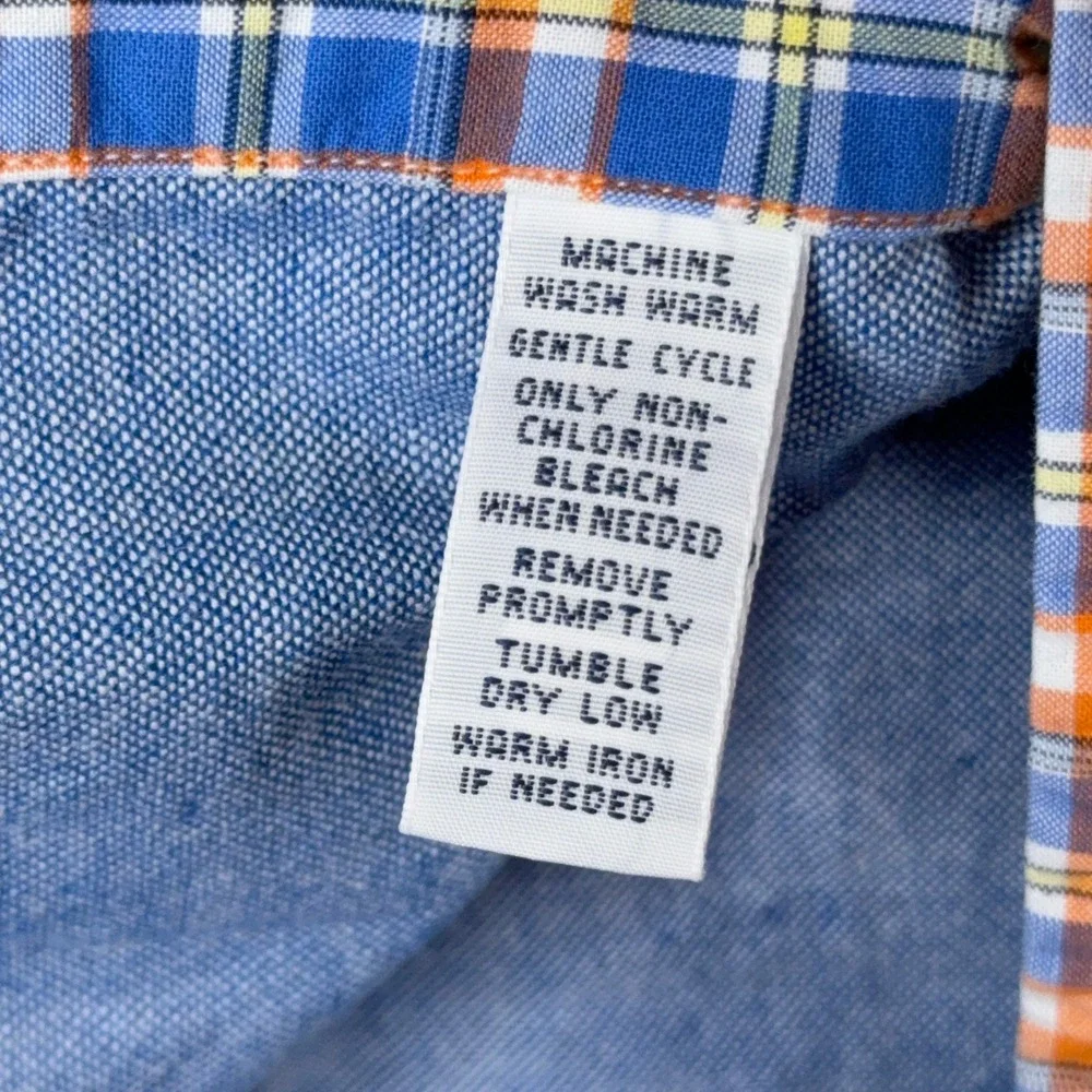 Vtg Ralph Lauren Classic Fit Plaid Check Double Faced Cotton Shirt Mens 2XB Pony - Picture 12 of 14